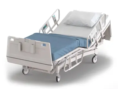 Adjustable Hospital Bed 3D model purchase
