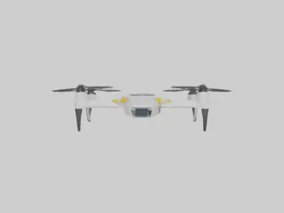 Solar Powered Drone M 1 Low-poly 3D model