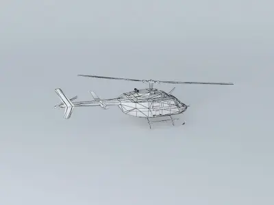 Helicopter at Viracopos Airport 3D model