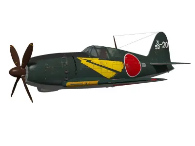Mitsubishi J2M3 RAIDEN 3D model