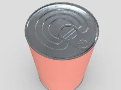 Tin Can 2 Low-poly 3D model