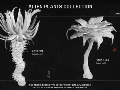 ALIEN PLANTS collection 3D model