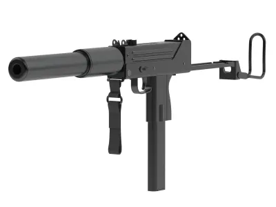 MAC-10 gun 3D model