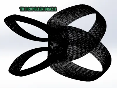 3D Toroidal Drone Propeller TK SERIES 3D model