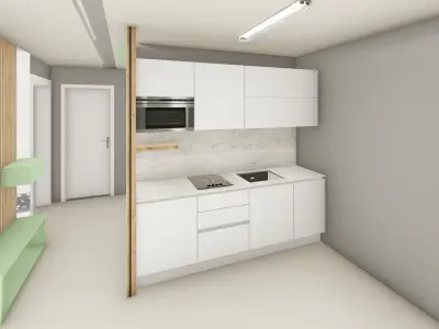 Apartment with furniture Free 3D model
