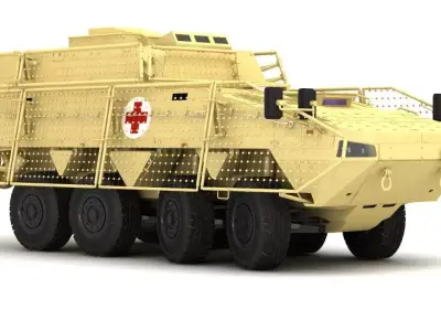 KTO Patria Ambulance 3D model