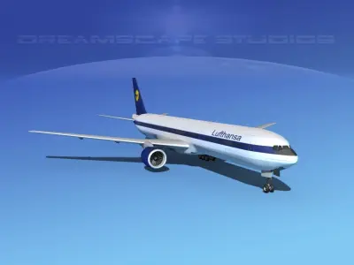 Boeing 777-300 MP Lufthansa 3D model