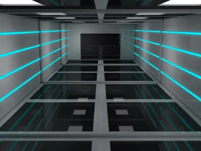 Sci Fi Interior 3D model 85