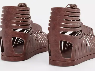 Caligae Sandals - Roman Armor Equipment 3D model