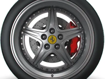 Ferrari 550 Maranello wheel 3D model
