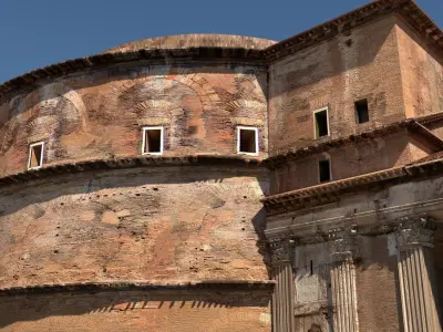 The Pantheon city of rome 3D model