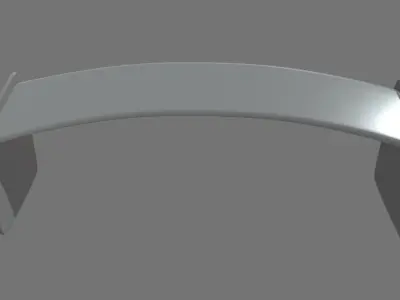 Car Spoiler 04 Low-poly 3D model