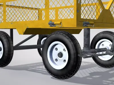 Cargo Cart Mesh 3D model