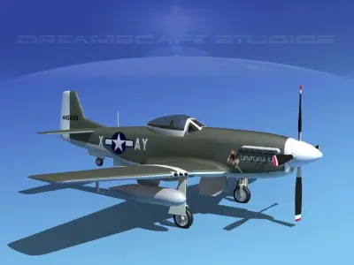 P-51D Mustang Contessa Katy 3D model