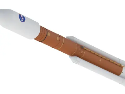 SLS Block 2 Cargo Rocket 3D model