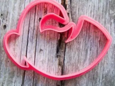 Northern bird of happiness cookie cutter for professional Free 3D print model