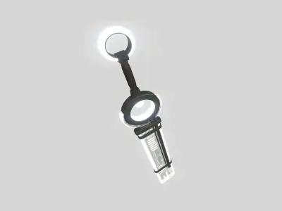 SciFi Sword A11 Black White - Character Design Fashion Low-poly 3D model