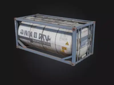 Swan Tank Container Elegance in Industrial Form 3D model