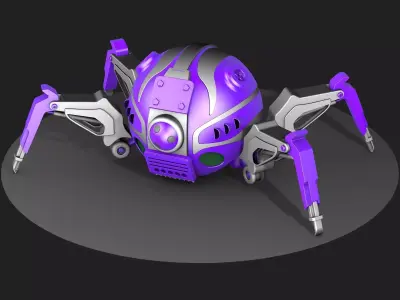 Robot Insect with claws 3D model