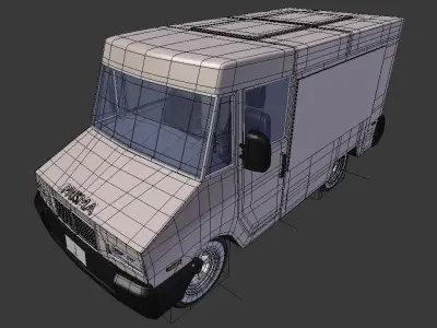 Customizable Food truck 3D model