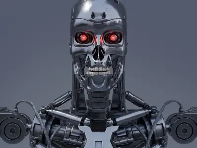 Rigged T-800 Terminator 3D model