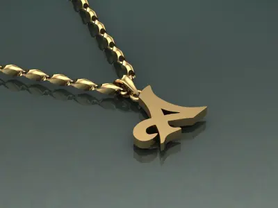 Pendant A-a1 3D print model