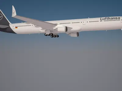  Lufthansa Boeing 777 9X New 3D model
