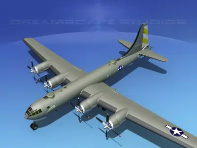 Boeing B-29 Superfortress V01 3D model