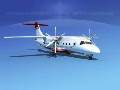 Dornier 328-130 Houston Air Transport 3D model