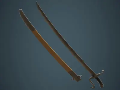 Sabre 1B Low-poly 3D model