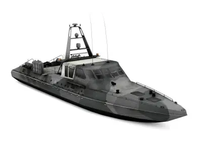 Mark V Special Operation Craft Low-poly 3D model
