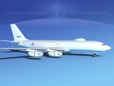 Boeing 707-E6B Mercury 3D model