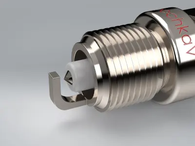  3D Model Spark plug 3D model