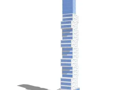 Commercial high-rise 03 3D model