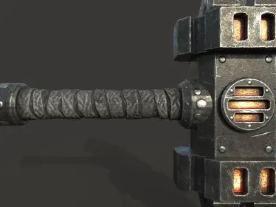 lava hammer Free low-poly 3D model