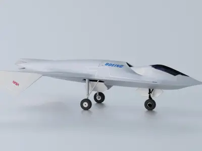 BOEING Black Project - The BIRD OF PREY - Low-poly 3D model