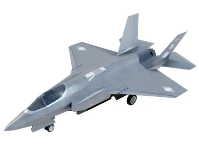 Lockheed Martin F-35 Lightning II Low-poly 3D model