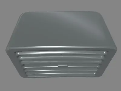 Car Air Conditioning Low-poly 3D model