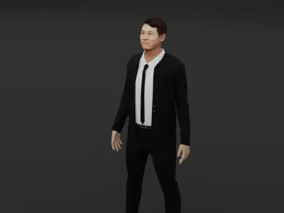 jet li Low-poly 3D model