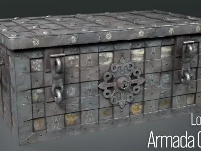 Armada Chest Low-poly 3D model