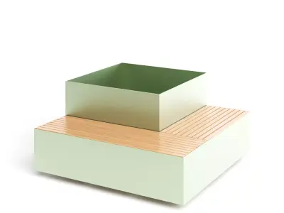 Seating  Planter 3D model purchase