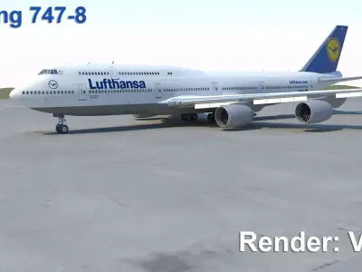 B 747-8 3D model