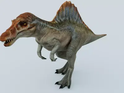 Spinosaurus dinosaur 3D model