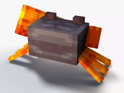 Minecraft Crab Low-poly 3D model