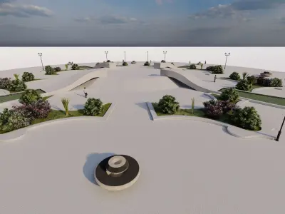 park-public park-Private Park Landscape 3D model