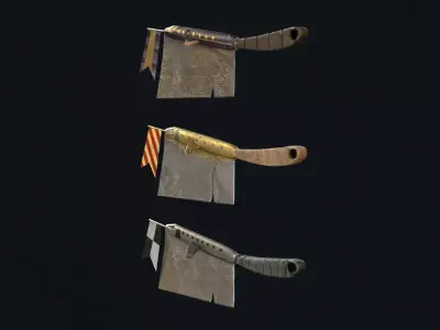 Clown Cleaver Low-poly 3D model