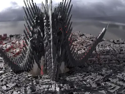 Robot Spine Tower Structure 3D model