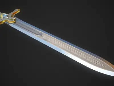 Sword A6 Low-poly 3D model