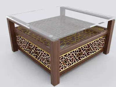 Arabic Table  Free 3D model