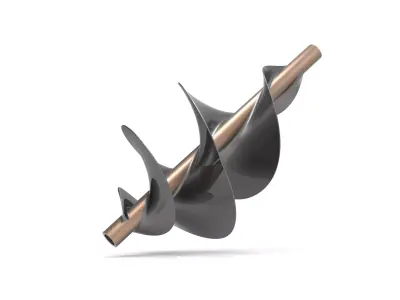 Spiral wind turbine 3D print model